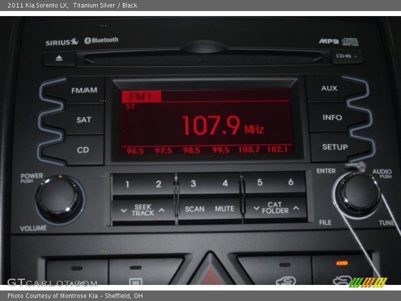 Titanium Silver / Black 2011 Kia Sorento LX