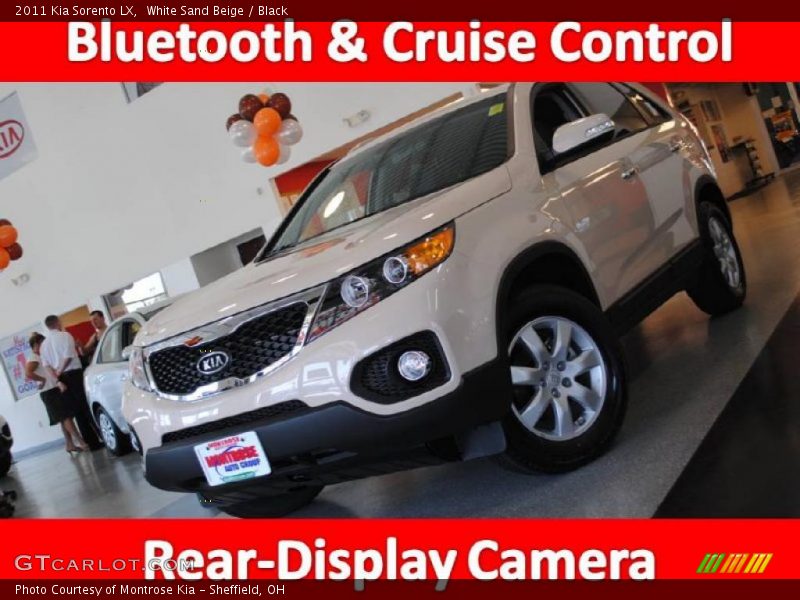 White Sand Beige / Black 2011 Kia Sorento LX