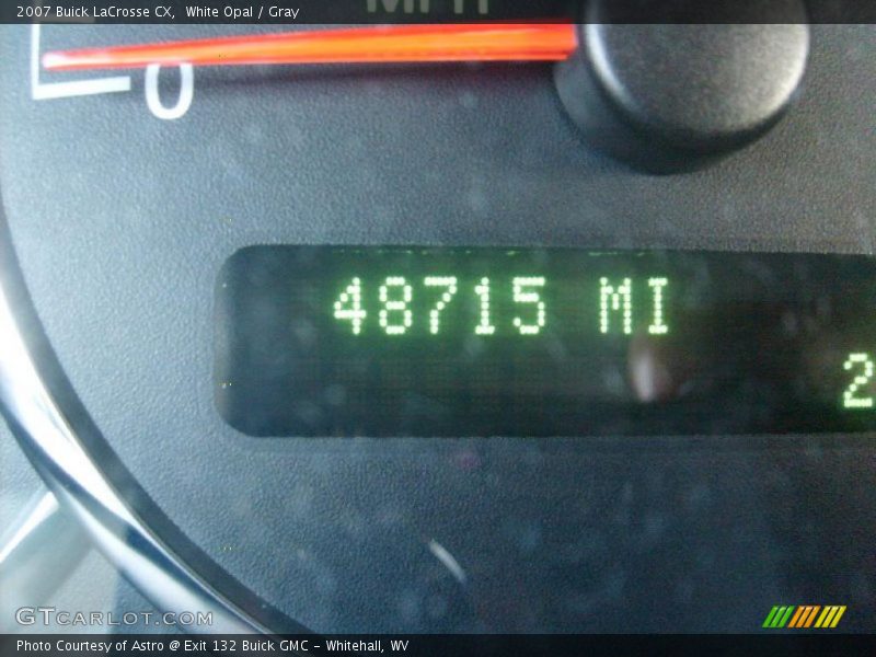 White Opal / Gray 2007 Buick LaCrosse CX