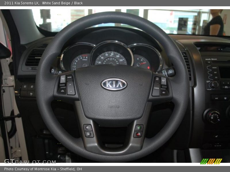 White Sand Beige / Black 2011 Kia Sorento LX