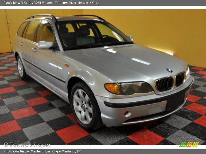 Titanium Silver Metallic / Grey 2003 BMW 3 Series 325i Wagon