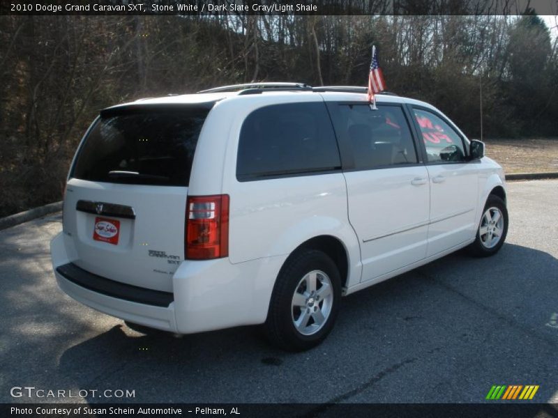 Stone White / Dark Slate Gray/Light Shale 2010 Dodge Grand Caravan SXT