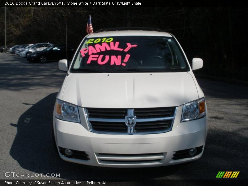 Stone White / Dark Slate Gray/Light Shale 2010 Dodge Grand Caravan SXT