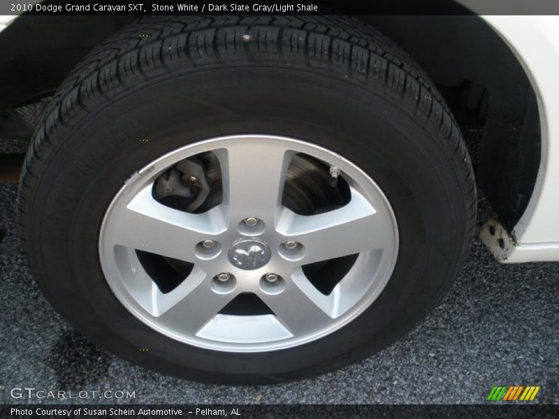 Stone White / Dark Slate Gray/Light Shale 2010 Dodge Grand Caravan SXT