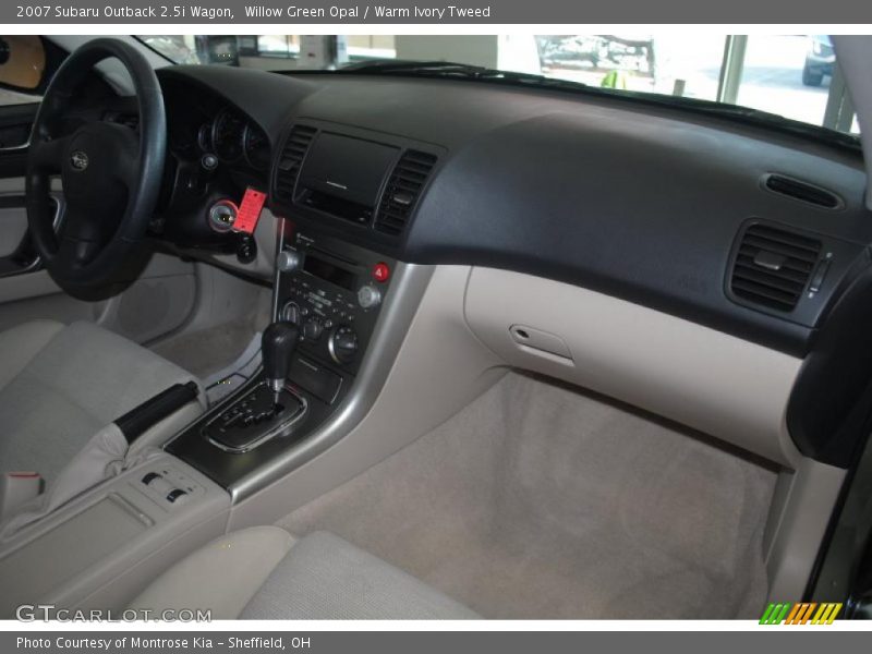 Willow Green Opal / Warm Ivory Tweed 2007 Subaru Outback 2.5i Wagon