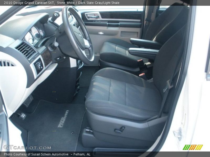 Stone White / Dark Slate Gray/Light Shale 2010 Dodge Grand Caravan SXT