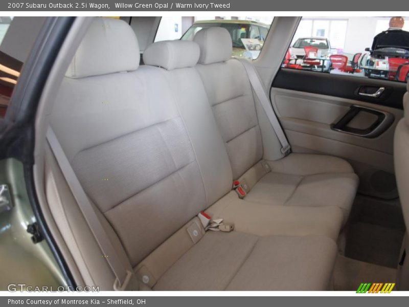 Willow Green Opal / Warm Ivory Tweed 2007 Subaru Outback 2.5i Wagon