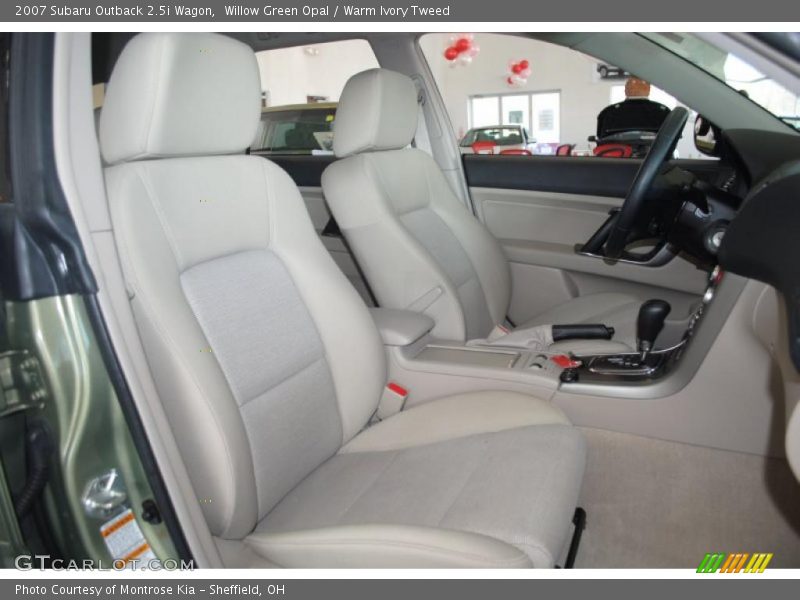 Willow Green Opal / Warm Ivory Tweed 2007 Subaru Outback 2.5i Wagon