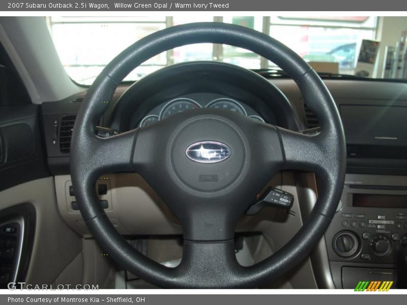 Willow Green Opal / Warm Ivory Tweed 2007 Subaru Outback 2.5i Wagon