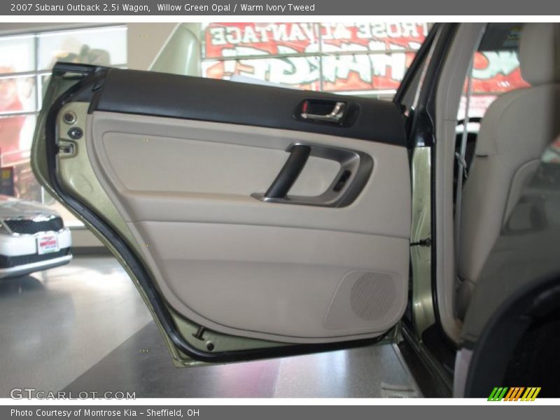 Willow Green Opal / Warm Ivory Tweed 2007 Subaru Outback 2.5i Wagon