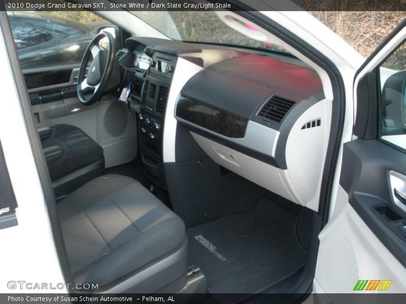 Stone White / Dark Slate Gray/Light Shale 2010 Dodge Grand Caravan SXT