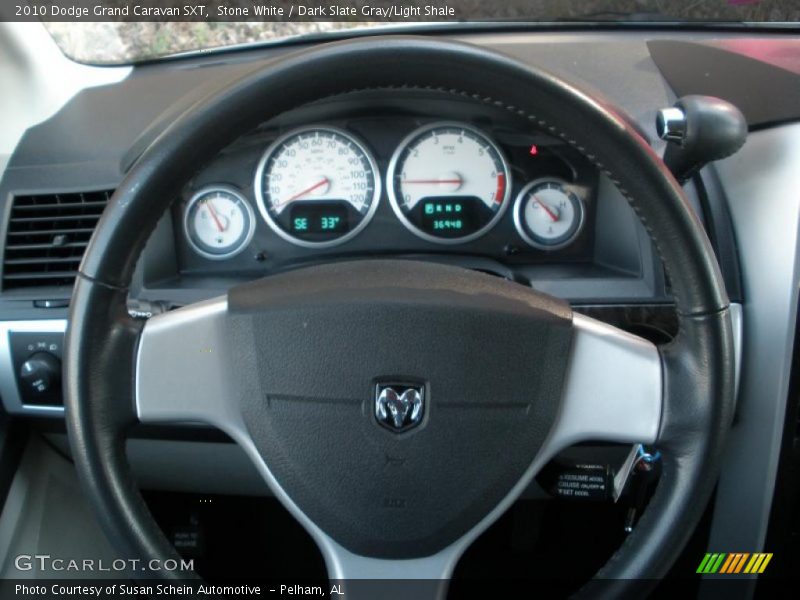 Stone White / Dark Slate Gray/Light Shale 2010 Dodge Grand Caravan SXT