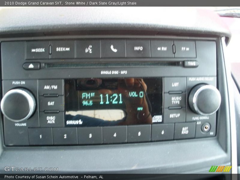 Stone White / Dark Slate Gray/Light Shale 2010 Dodge Grand Caravan SXT