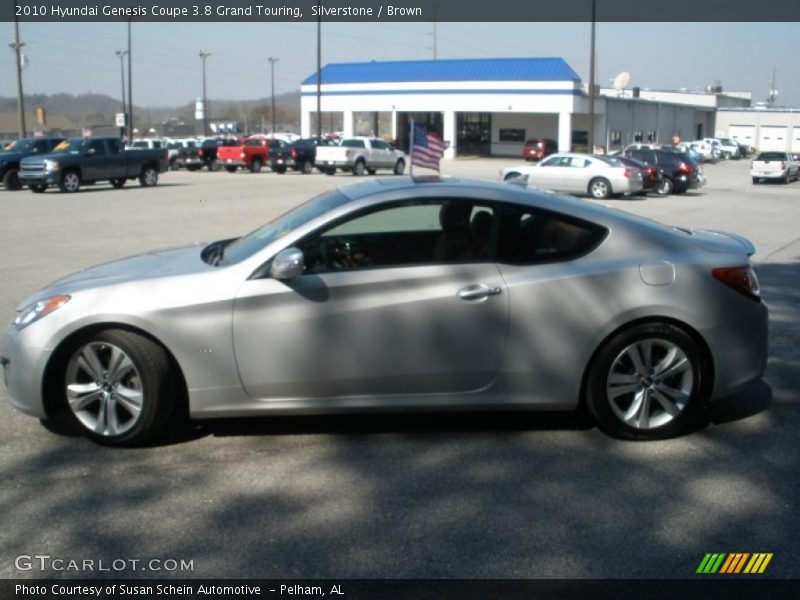 Silverstone / Brown 2010 Hyundai Genesis Coupe 3.8 Grand Touring
