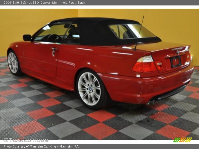 Imola Red / Black 2006 BMW 3 Series 330i Convertible