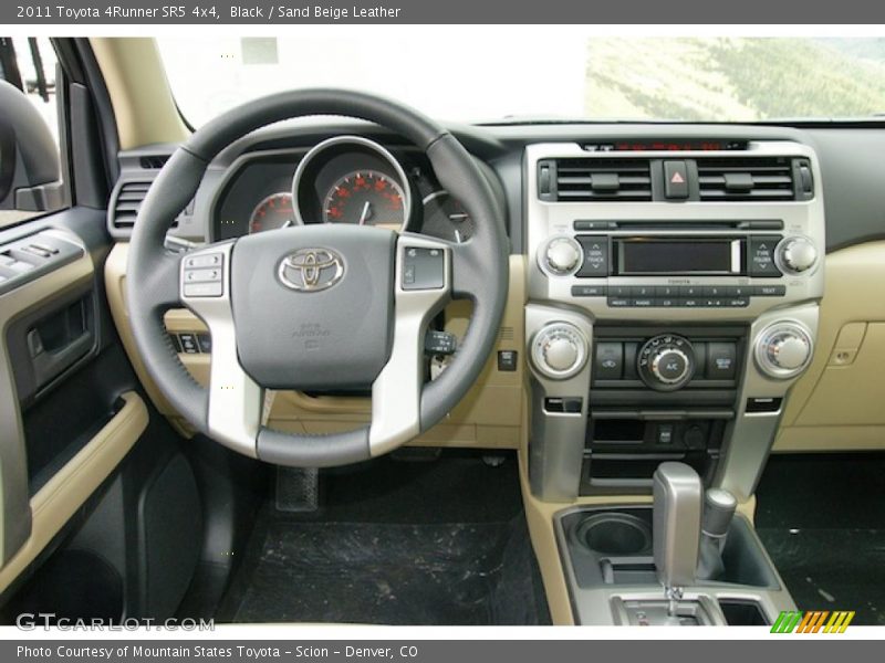 Black / Sand Beige Leather 2011 Toyota 4Runner SR5 4x4