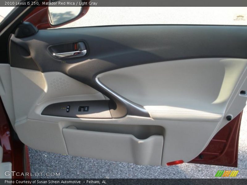 Matador Red Mica / Light Gray 2010 Lexus IS 250