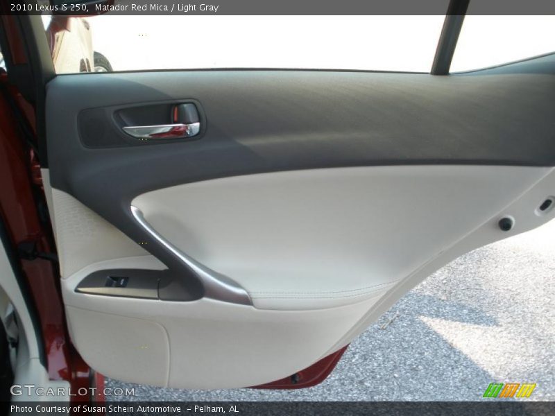 Matador Red Mica / Light Gray 2010 Lexus IS 250