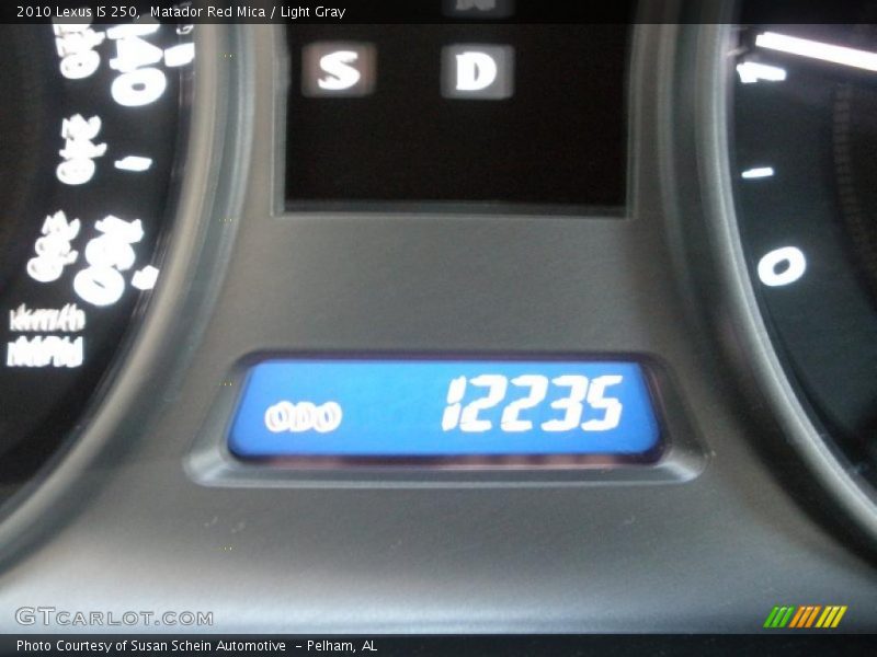Matador Red Mica / Light Gray 2010 Lexus IS 250