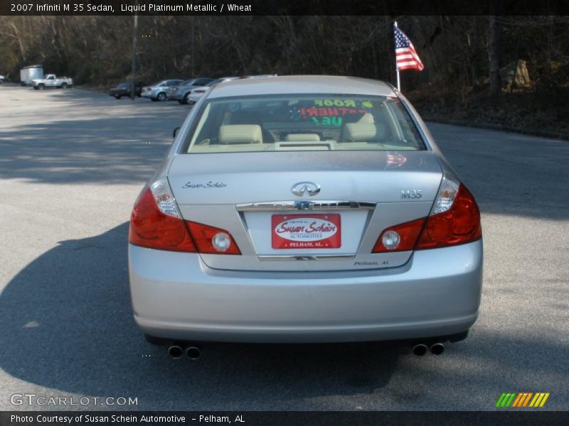 Liquid Platinum Metallic / Wheat 2007 Infiniti M 35 Sedan