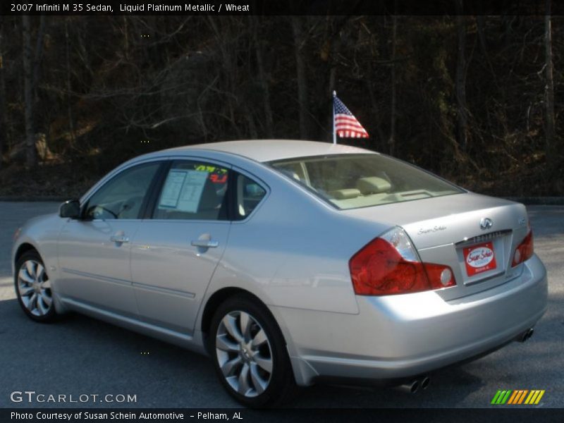 Liquid Platinum Metallic / Wheat 2007 Infiniti M 35 Sedan