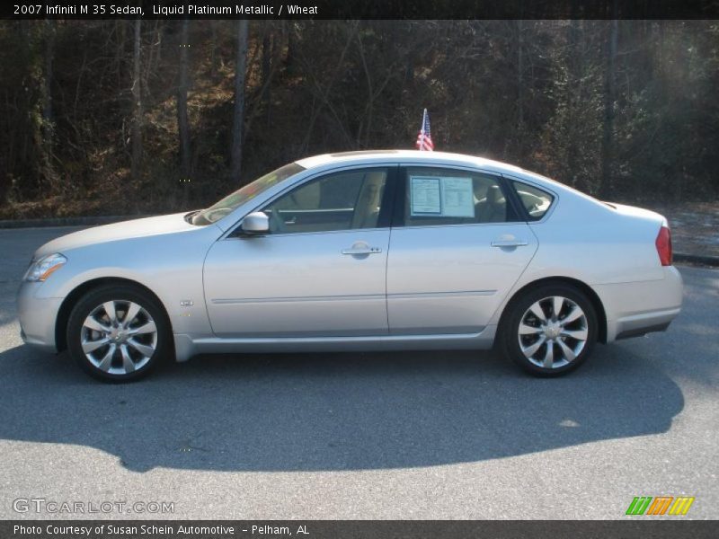 Liquid Platinum Metallic / Wheat 2007 Infiniti M 35 Sedan