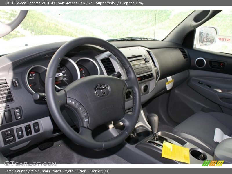  2011 Tacoma V6 TRD Sport Access Cab 4x4 Graphite Gray Interior
