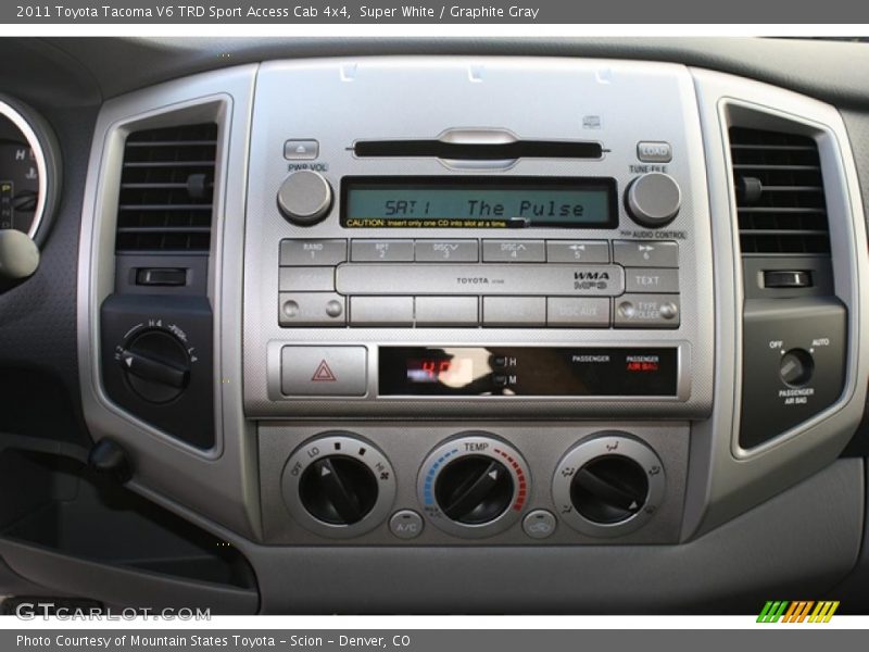 Controls of 2011 Tacoma V6 TRD Sport Access Cab 4x4