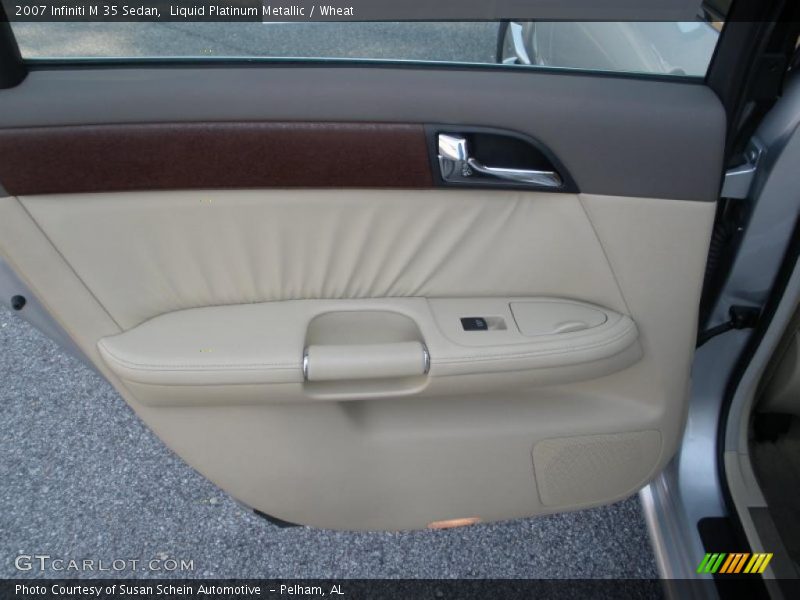Liquid Platinum Metallic / Wheat 2007 Infiniti M 35 Sedan