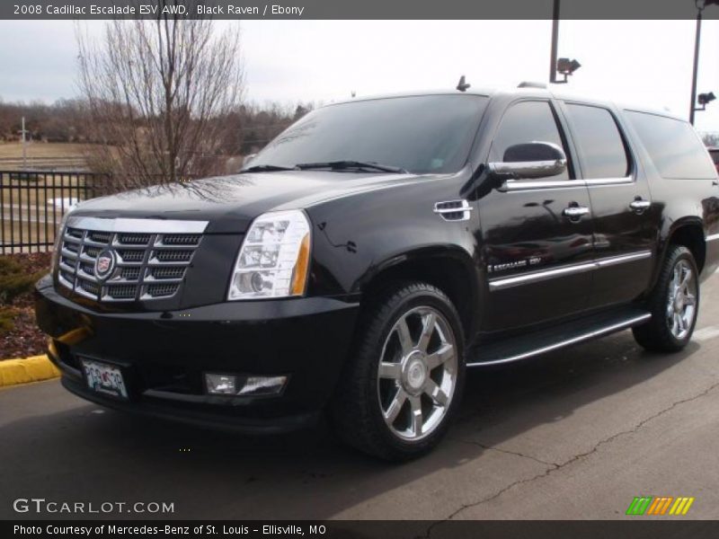 Black Raven / Ebony 2008 Cadillac Escalade ESV AWD