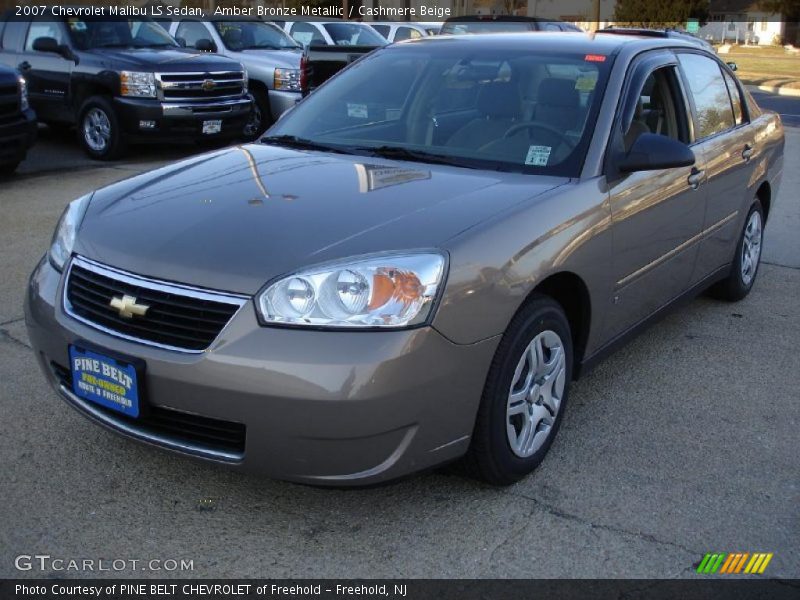 Amber Bronze Metallic / Cashmere Beige 2007 Chevrolet Malibu LS Sedan