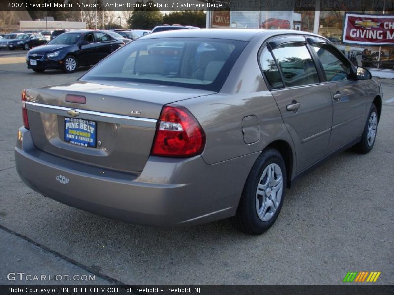 Amber Bronze Metallic / Cashmere Beige 2007 Chevrolet Malibu LS Sedan