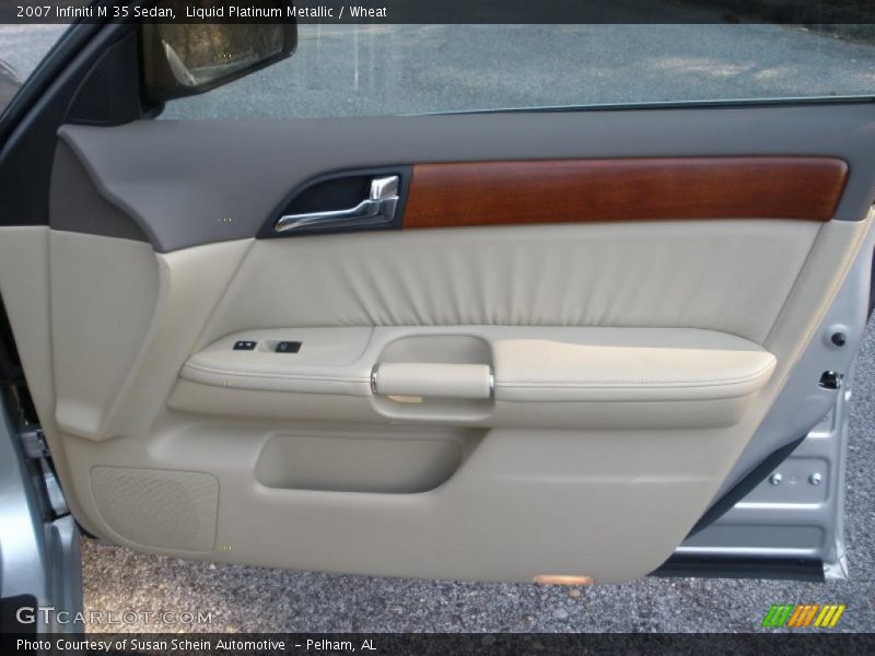 Liquid Platinum Metallic / Wheat 2007 Infiniti M 35 Sedan