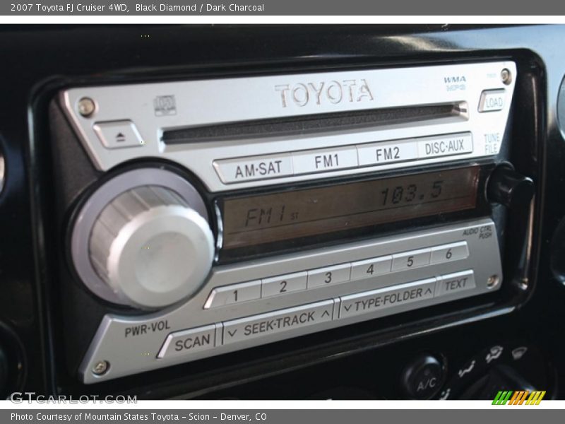 Black Diamond / Dark Charcoal 2007 Toyota FJ Cruiser 4WD