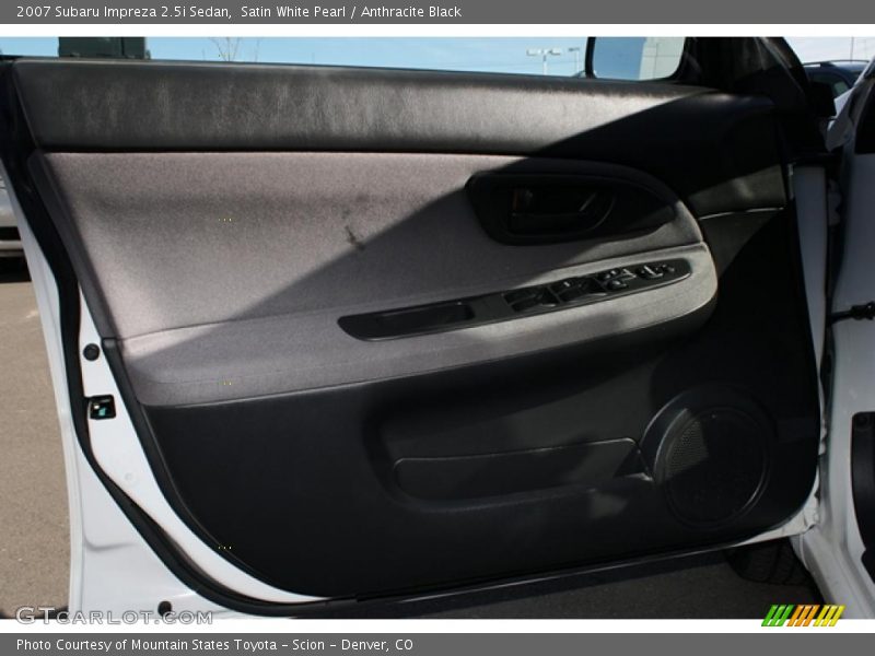Satin White Pearl / Anthracite Black 2007 Subaru Impreza 2.5i Sedan