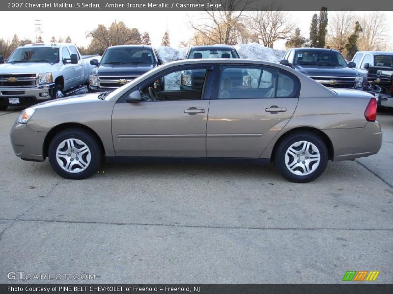 Amber Bronze Metallic / Cashmere Beige 2007 Chevrolet Malibu LS Sedan