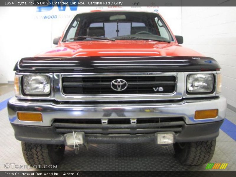 Cardinal Red / Gray 1994 Toyota Pickup DX V6 Extended Cab 4x4