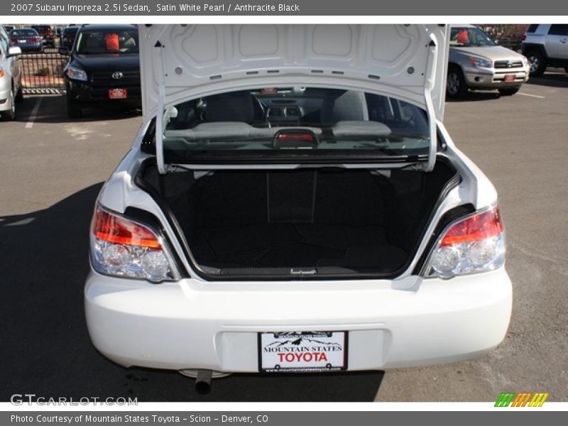Satin White Pearl / Anthracite Black 2007 Subaru Impreza 2.5i Sedan
