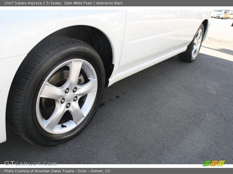 Satin White Pearl / Anthracite Black 2007 Subaru Impreza 2.5i Sedan