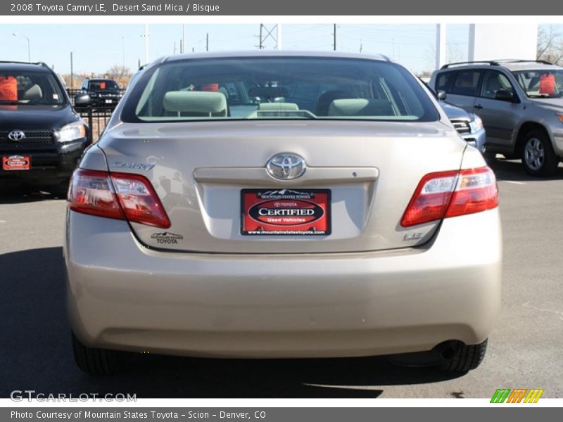 Desert Sand Mica / Bisque 2008 Toyota Camry LE