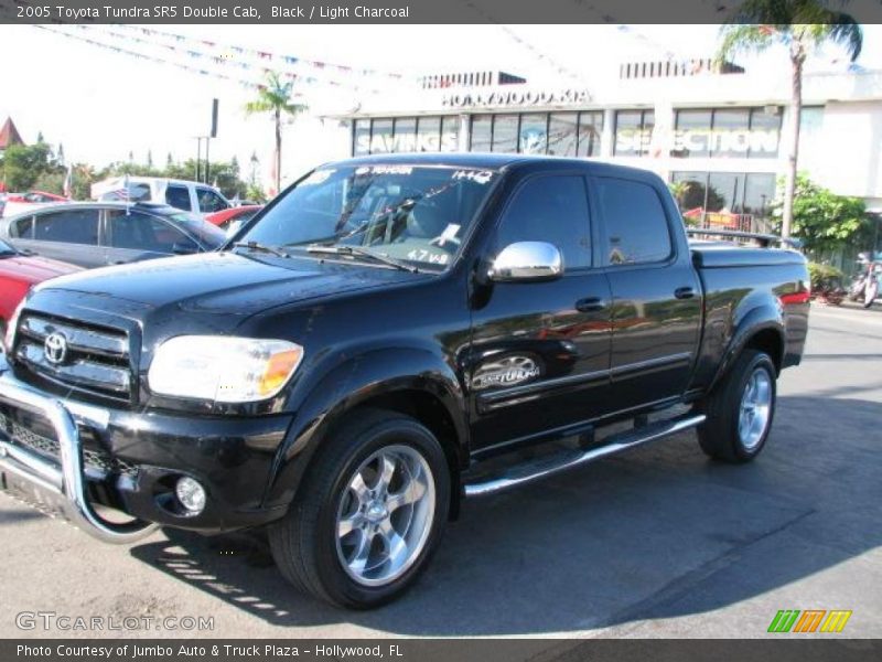 Black / Light Charcoal 2005 Toyota Tundra SR5 Double Cab