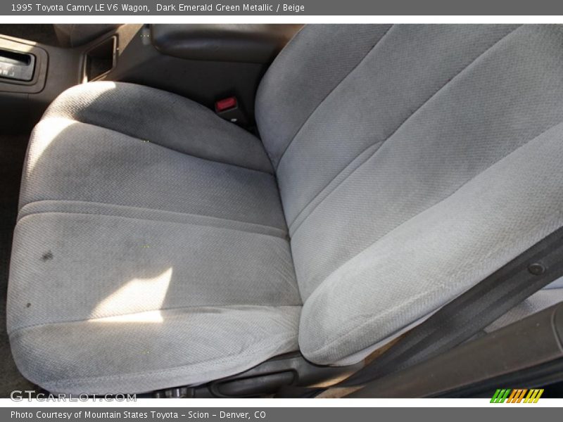Dark Emerald Green Metallic / Beige 1995 Toyota Camry LE V6 Wagon