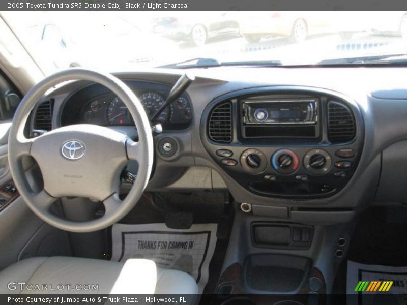 Black / Light Charcoal 2005 Toyota Tundra SR5 Double Cab
