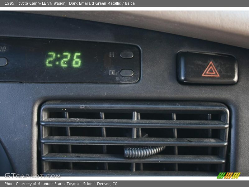Dark Emerald Green Metallic / Beige 1995 Toyota Camry LE V6 Wagon