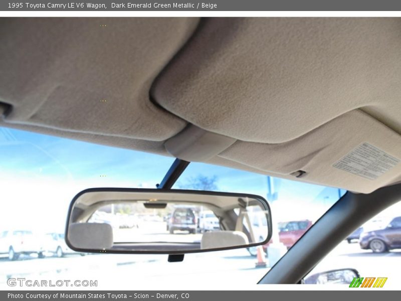 Dark Emerald Green Metallic / Beige 1995 Toyota Camry LE V6 Wagon