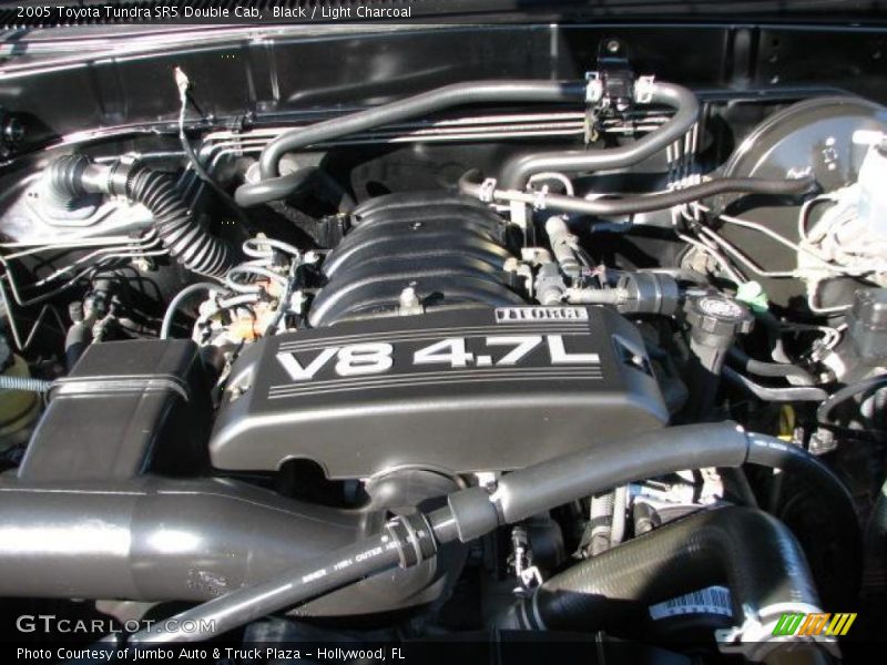 Black / Light Charcoal 2005 Toyota Tundra SR5 Double Cab