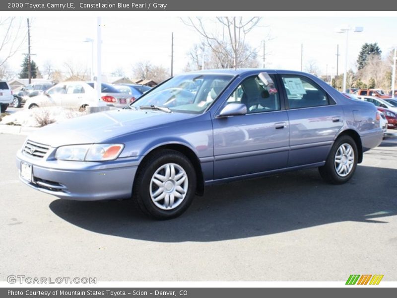Constellation Blue Pearl / Gray 2000 Toyota Camry LE