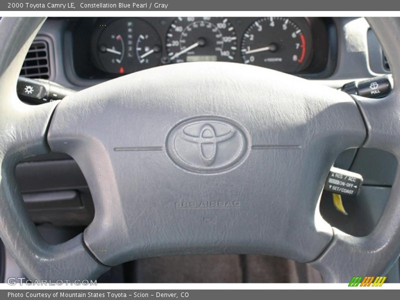 Constellation Blue Pearl / Gray 2000 Toyota Camry LE