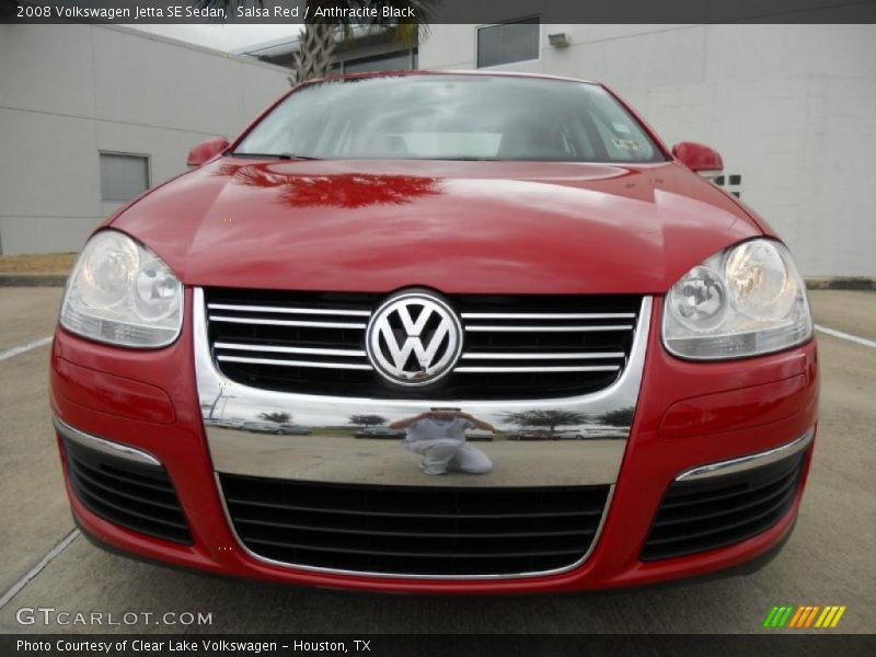 Salsa Red / Anthracite Black 2008 Volkswagen Jetta SE Sedan