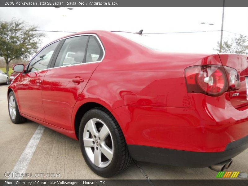 Salsa Red / Anthracite Black 2008 Volkswagen Jetta SE Sedan